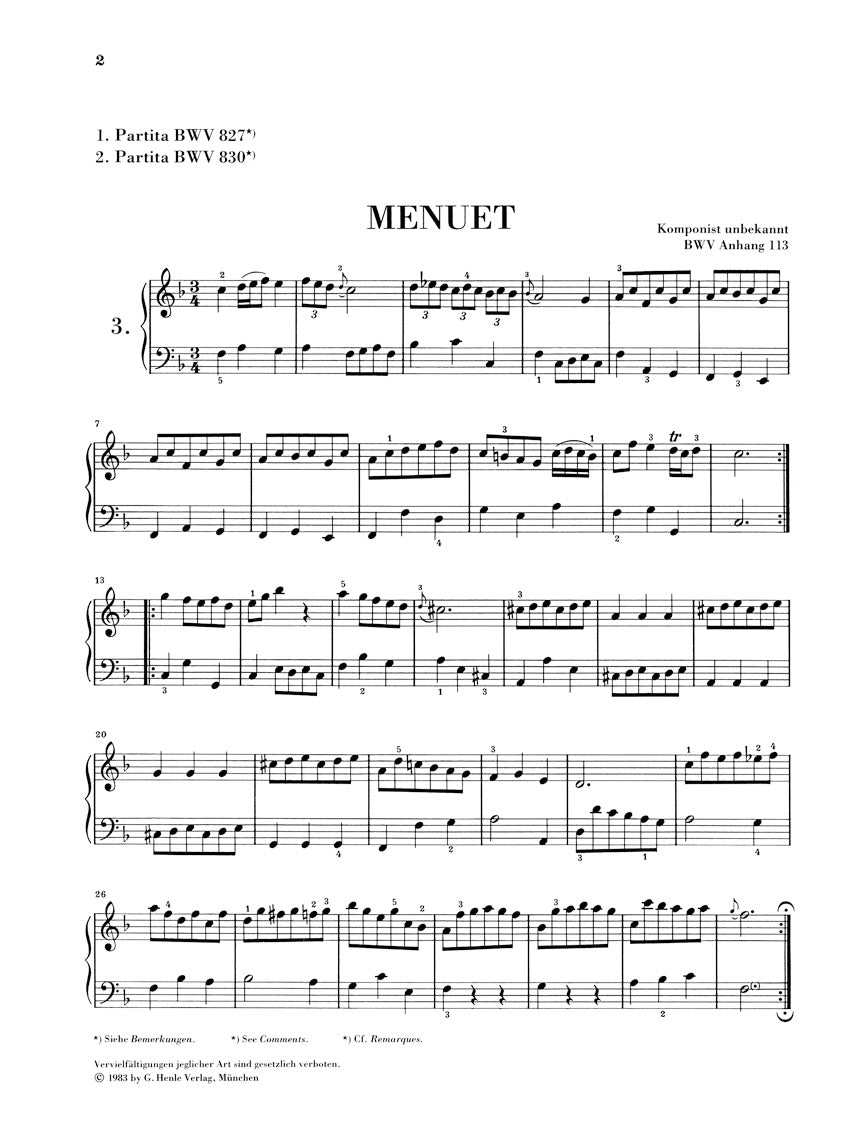 Bach Notebook for Anna Magdalena Bach