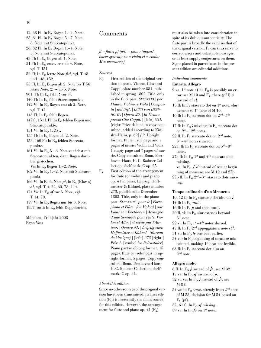 Beethoven Serenade for Flute, Violin and Viola Opus 25