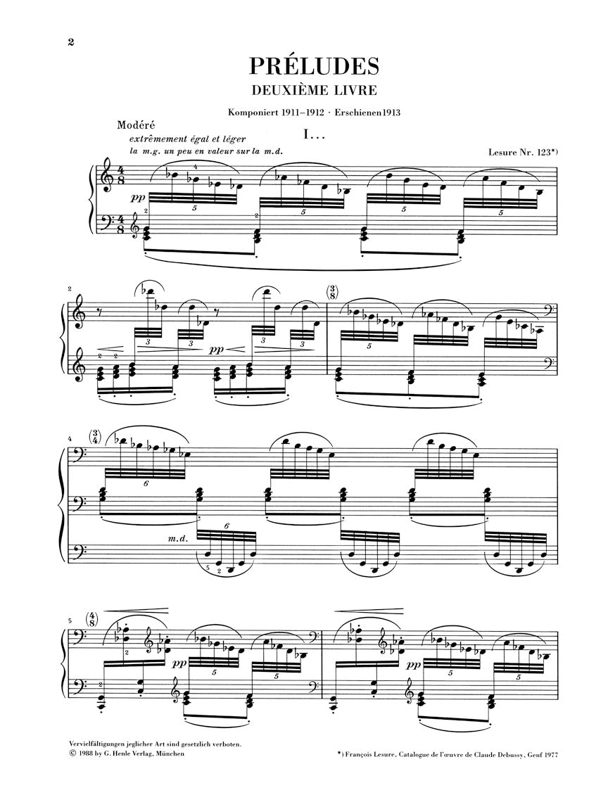 Debussy Préludes Book 2