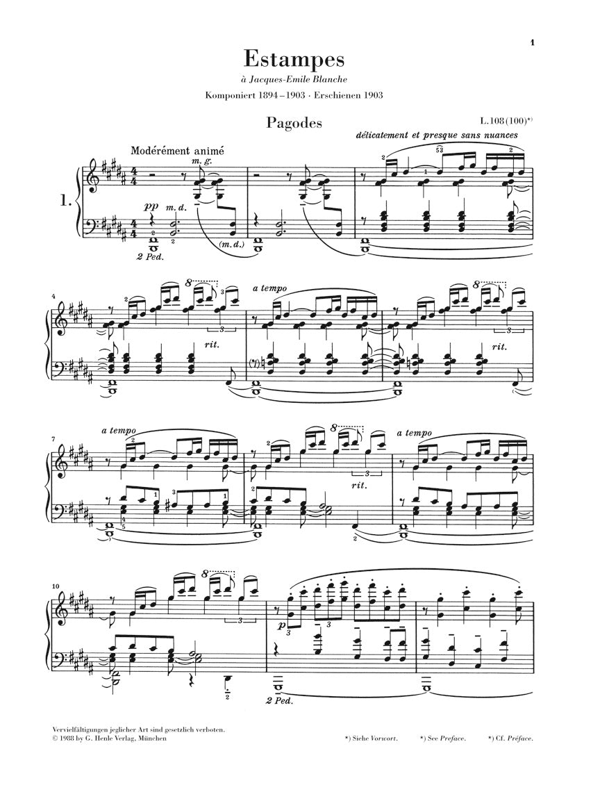 Debussy Estampes