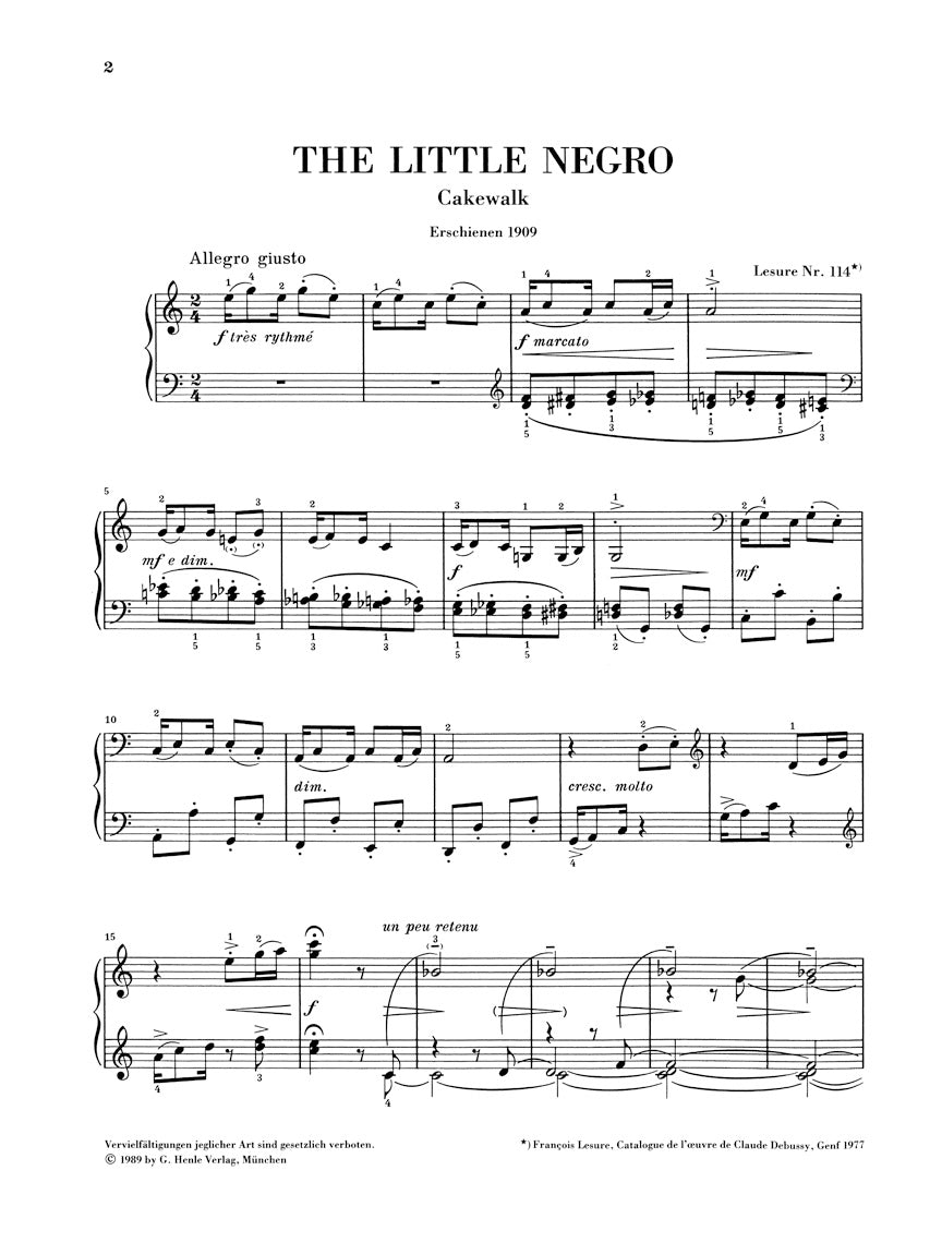 Debussy The Little Negro