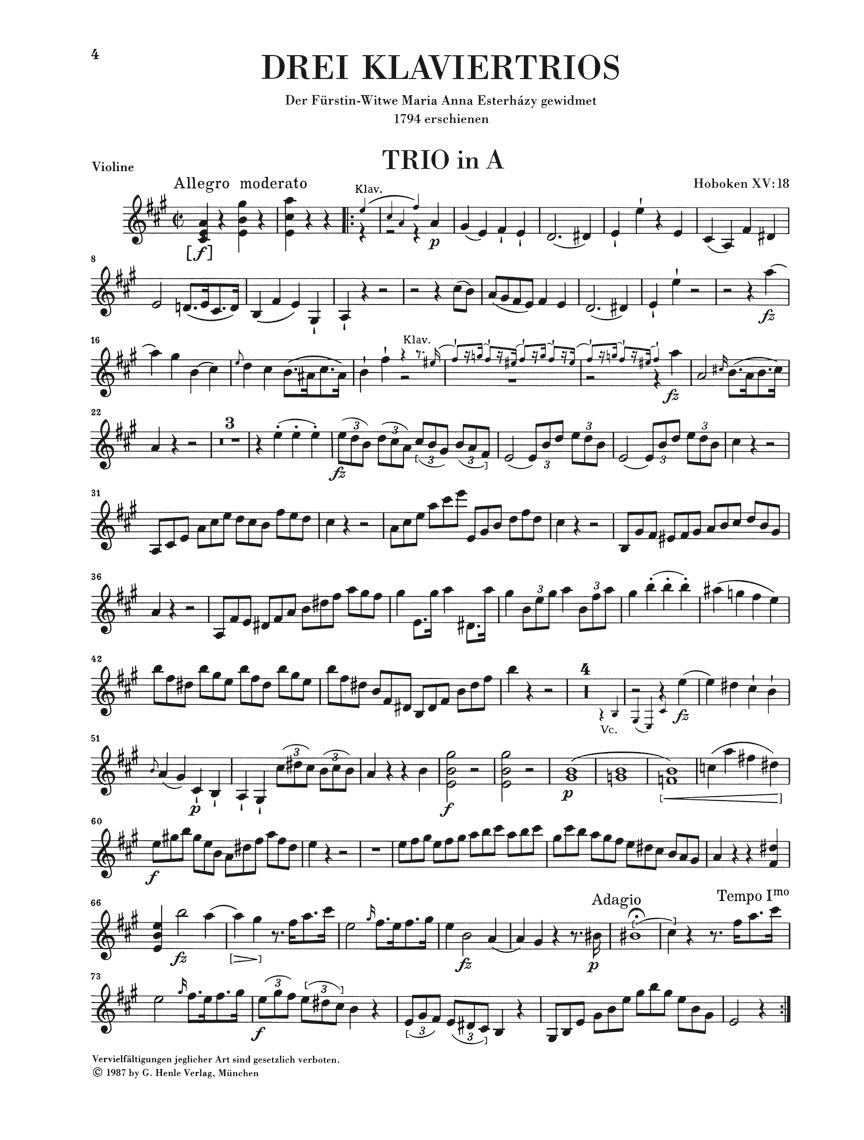 Haydn Piano Trios Volume 4