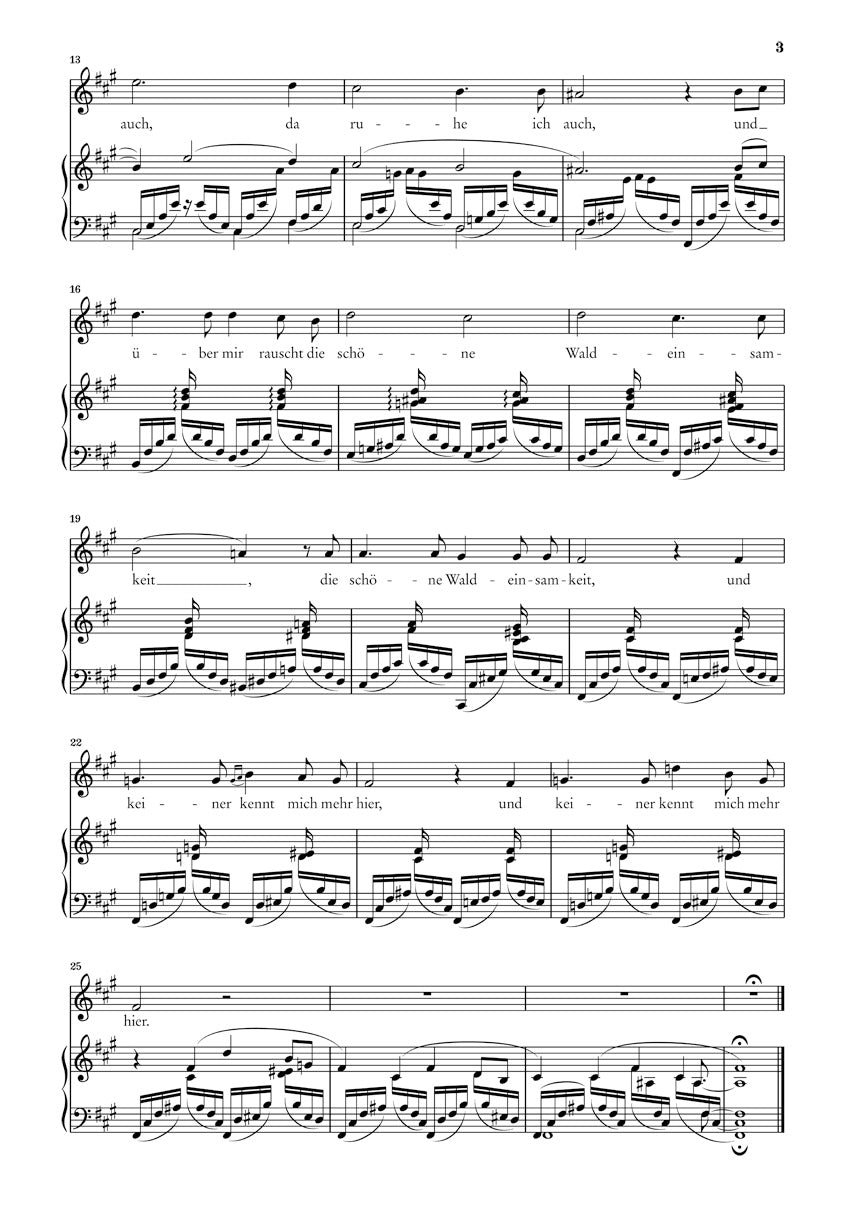 Schumann Liederkreis Opus 39 High Voice (Original Keys)