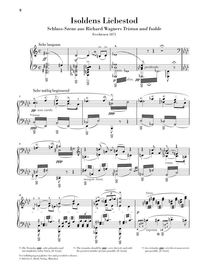 Wagner/Liszt Isoldens Liebestod (from Tristan und Isolde)