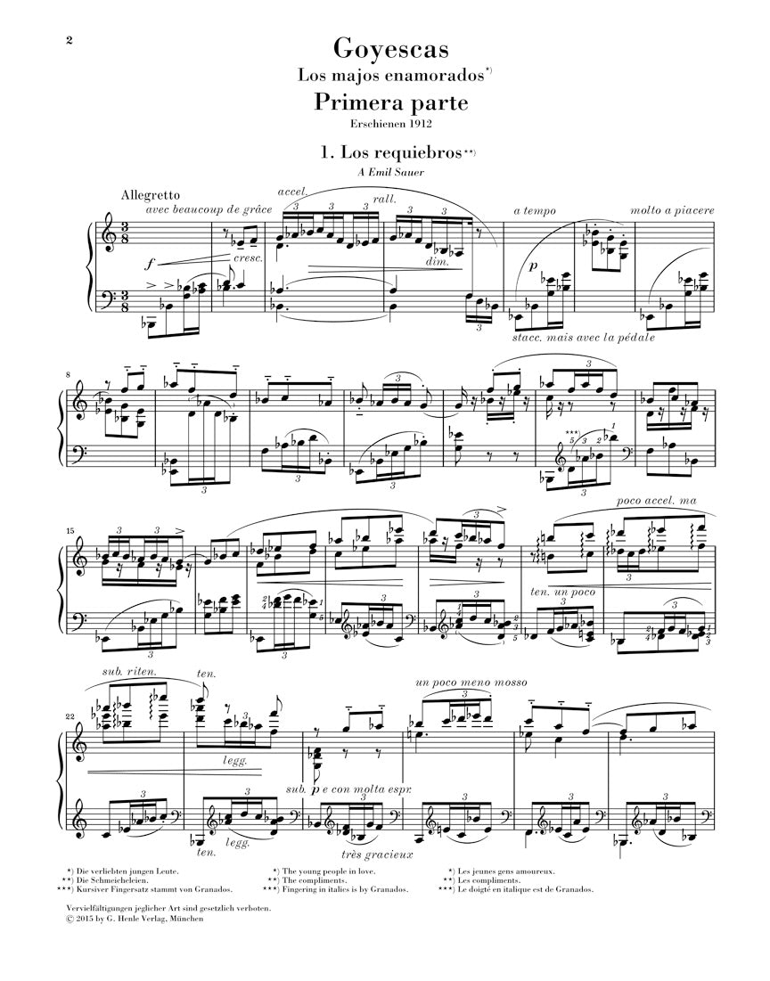 Granados Goyescas - Los Majos Enamorados