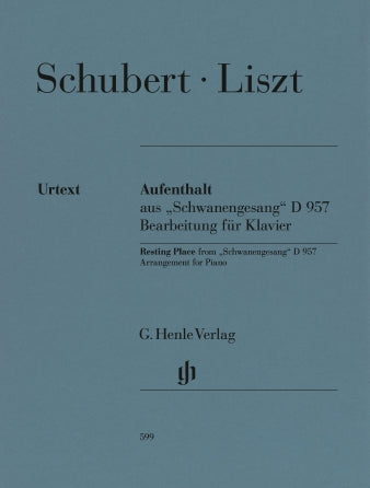 Schubert-Liszt Resting Place from Schwanengesang, D957 2 Pianos, 4 Hands