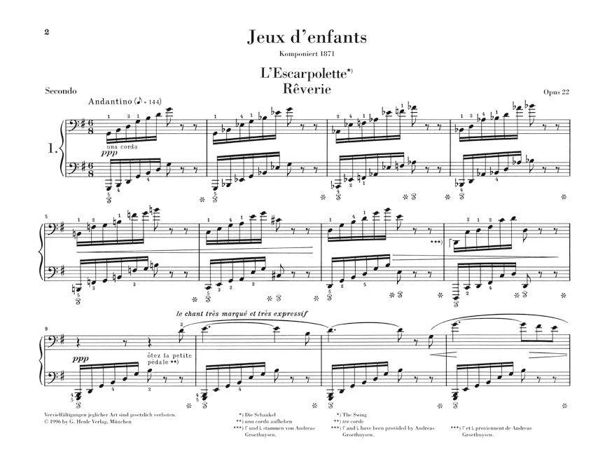 Bizet Jeux d'Enfants Op. 22