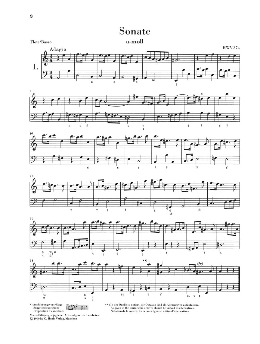 Handel Flute Sonatas - Volume 2