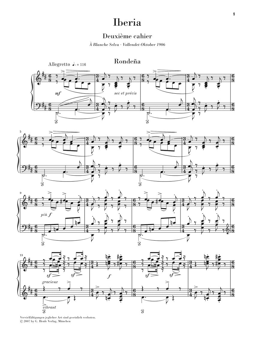 Albeniz Iberia - Second Book