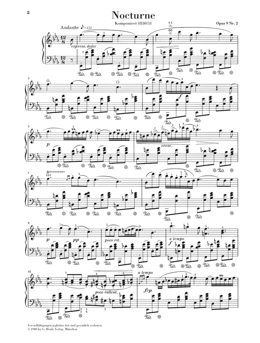 Chopin Nocturne in E flat major Opus 9 No 2