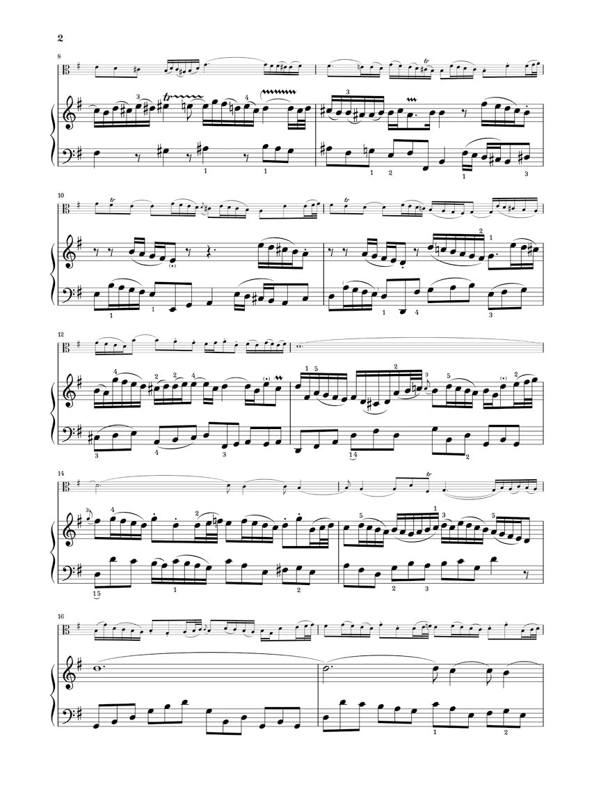 Bach Sonatas for Viola da Gamba and Harpsichord BWV 1027-1029 (Version for Cello)