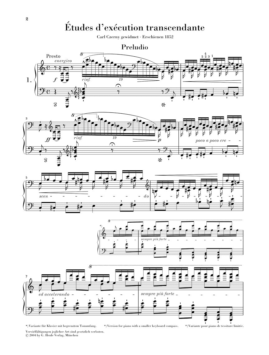 Liszt Transcendental Studies