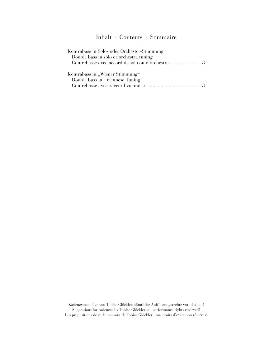 Clearance: Hoffmeister Concerto No. 1 for Double Bass and Orchestra with Violin Obblig