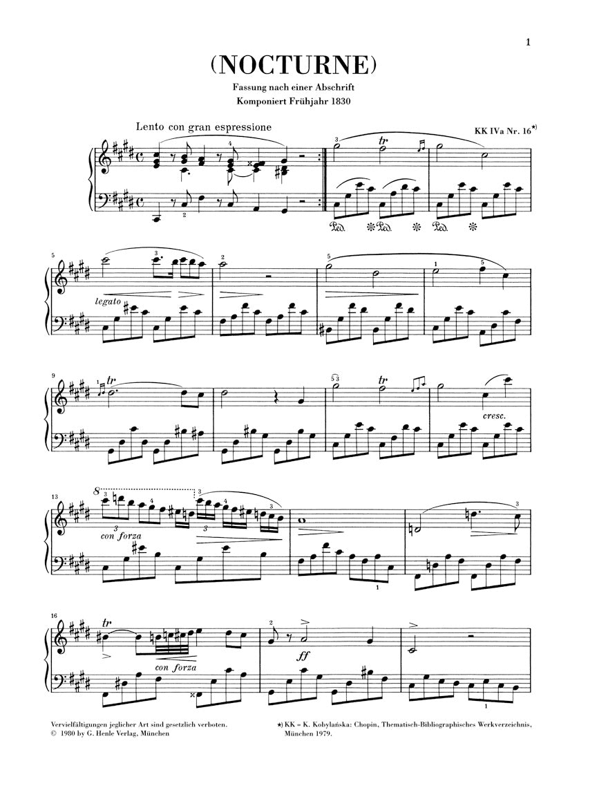 Chopin Nocturne in C sharp minor Opus posthumous