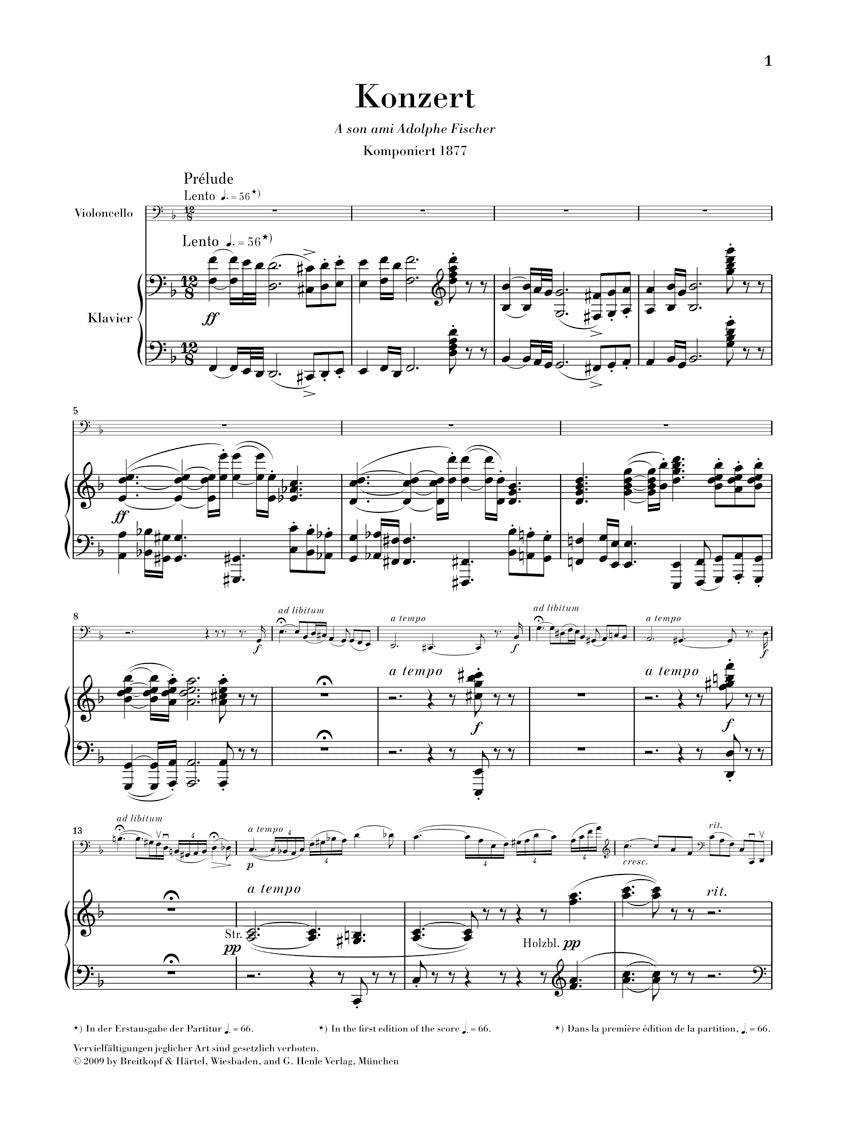 Lalo Violoncello Concerto in D minor