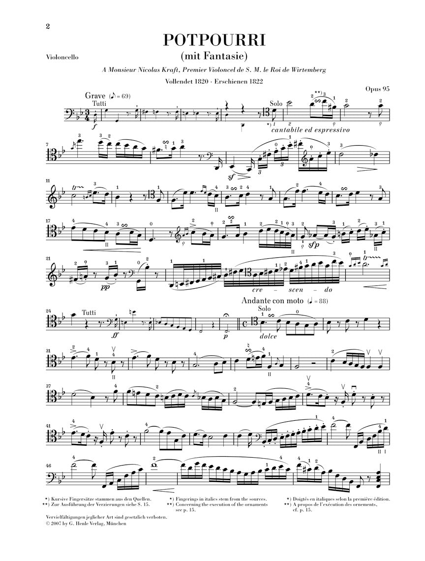 Hummel Potpourri Op. 95 (Fantasy)