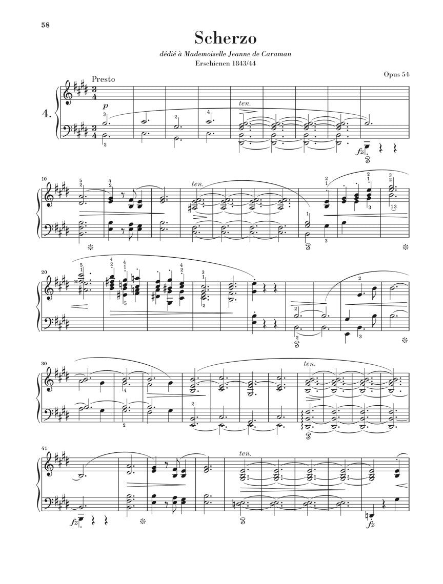 Chopin Scherzi Piano (cloth hardcover)