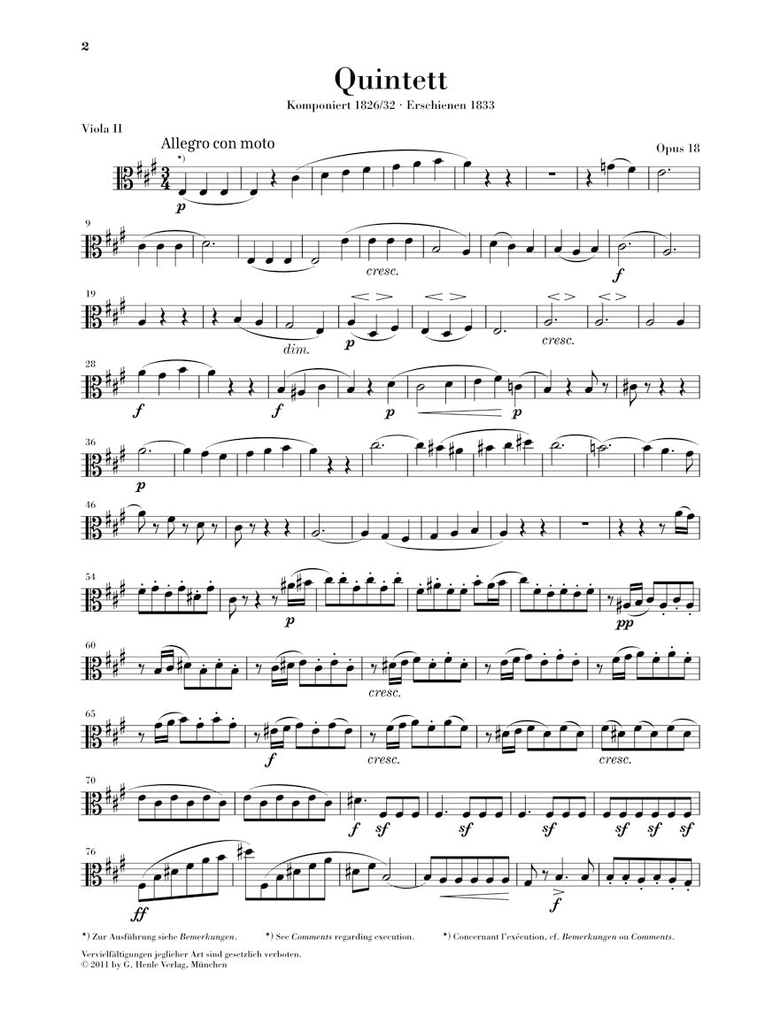 Mendelssohn String Quintets Opus 18 and Opus 87