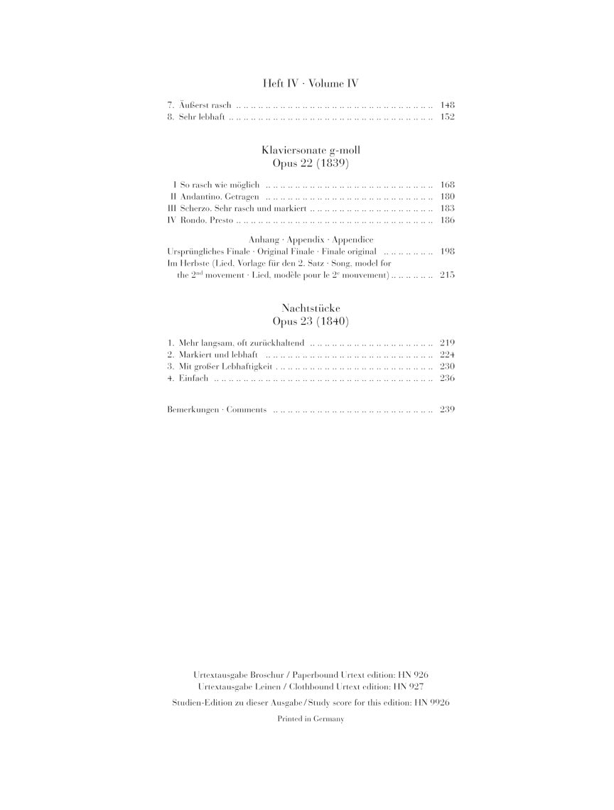 Schumann Complete Piano Works Volume 4