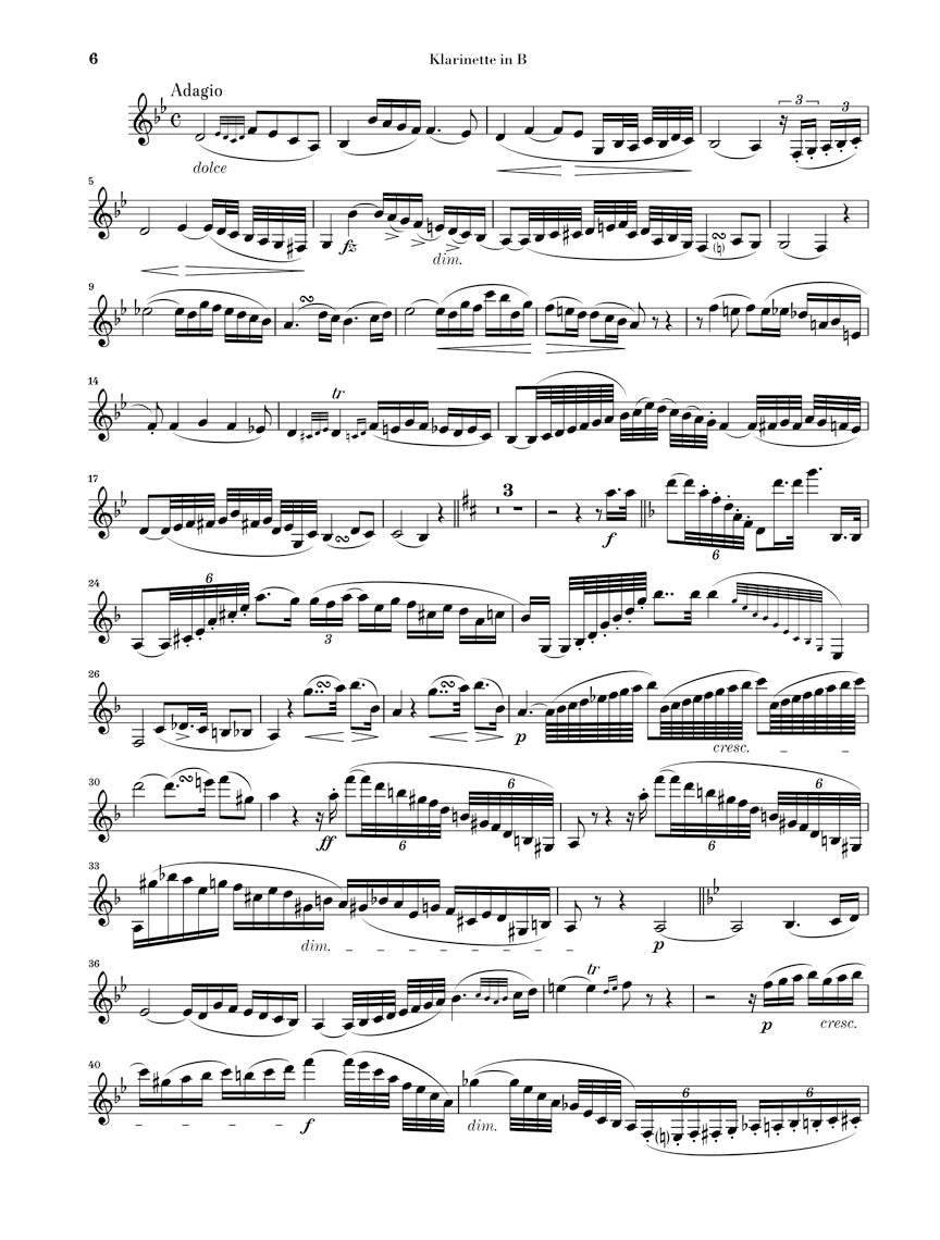 Spohr Clarinet Concerto No. 2 E-Flat Major Op. 57