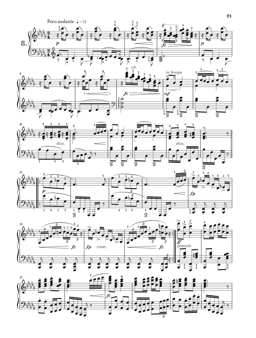 Dvořák: Humoresques, Op. 101 - Piano