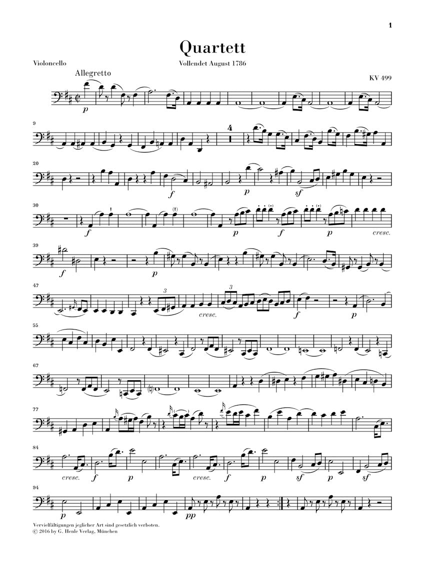 Mozart String Quartets Volume 4