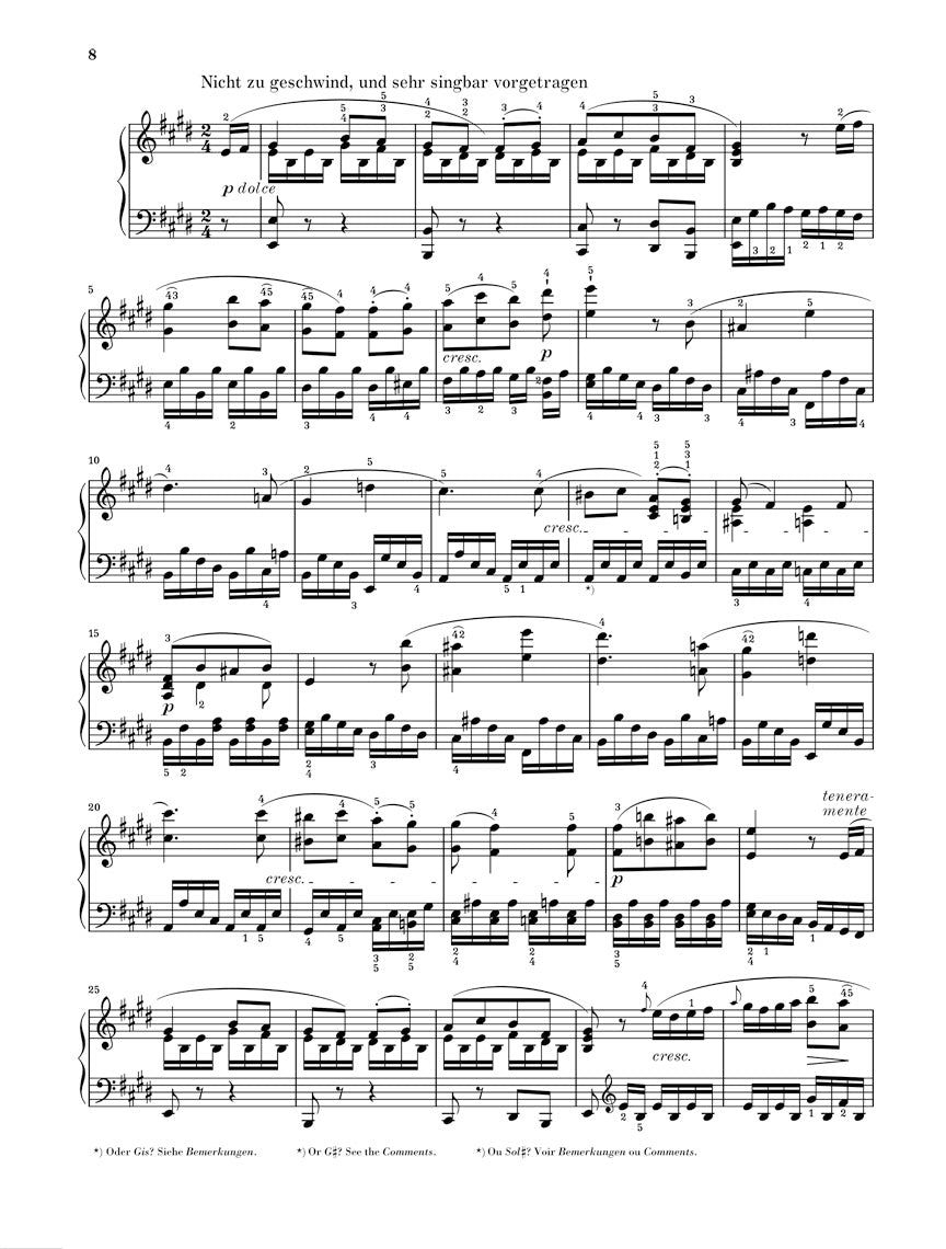 Beethoven Piano Sonata No. 27 in E minor, Op. 90