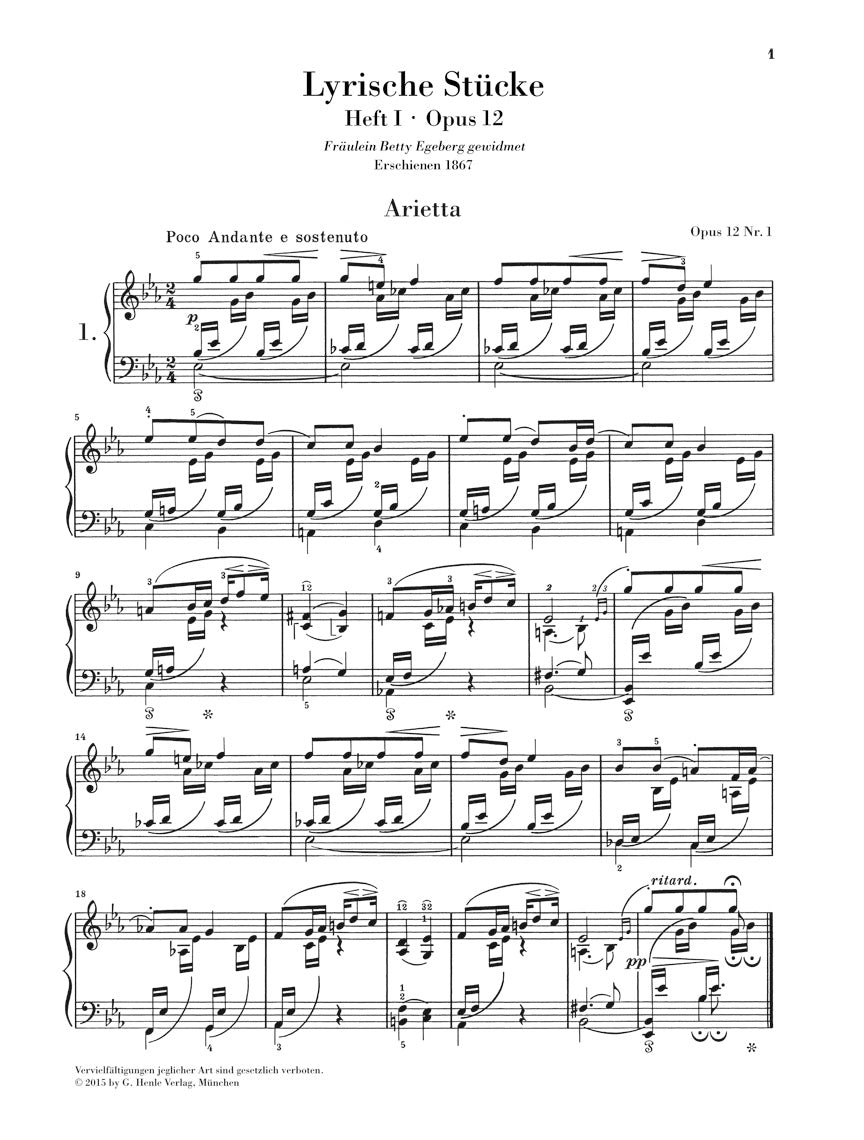 Grieg Complete Lyric Pieces