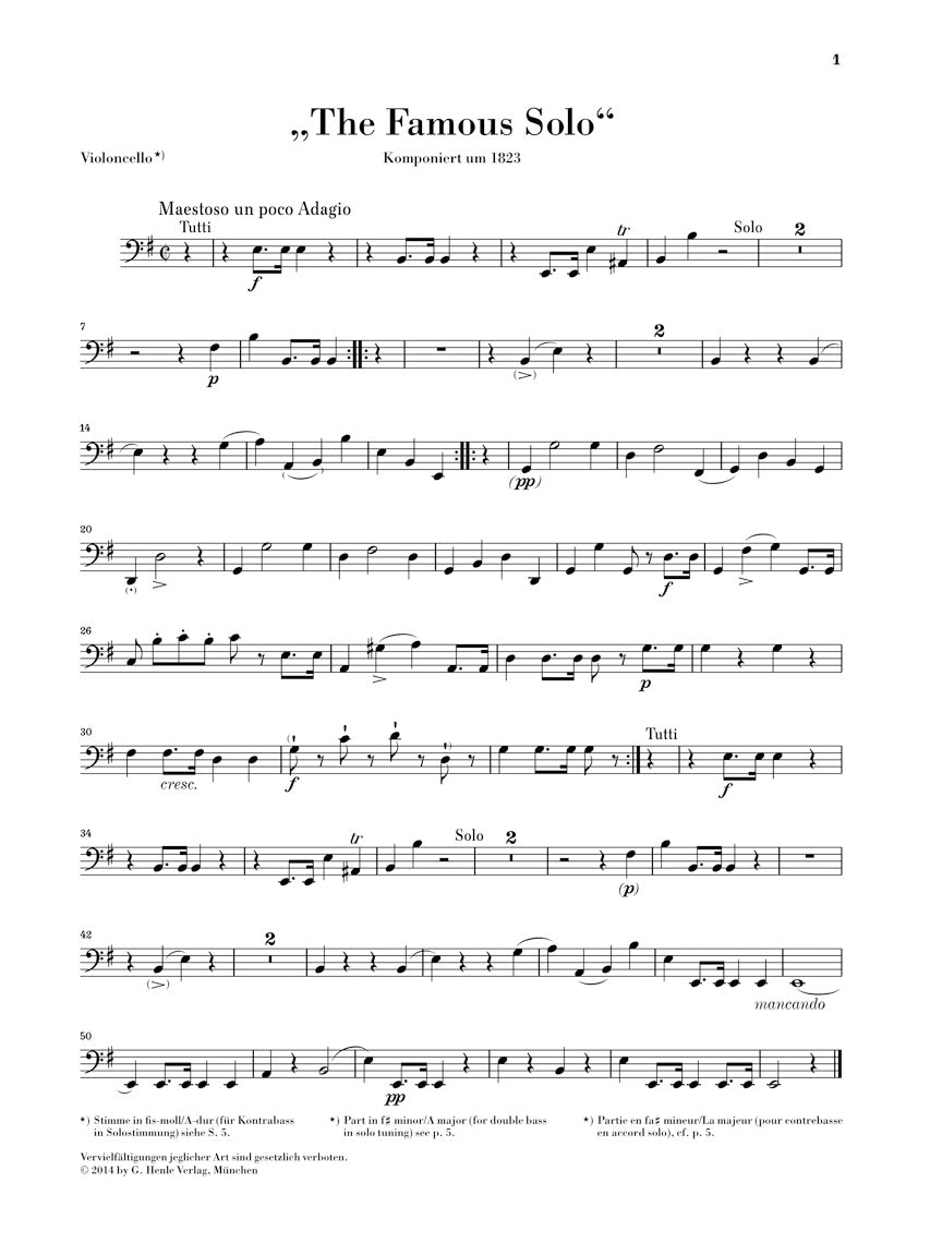 Dragonetti The Famous Solo