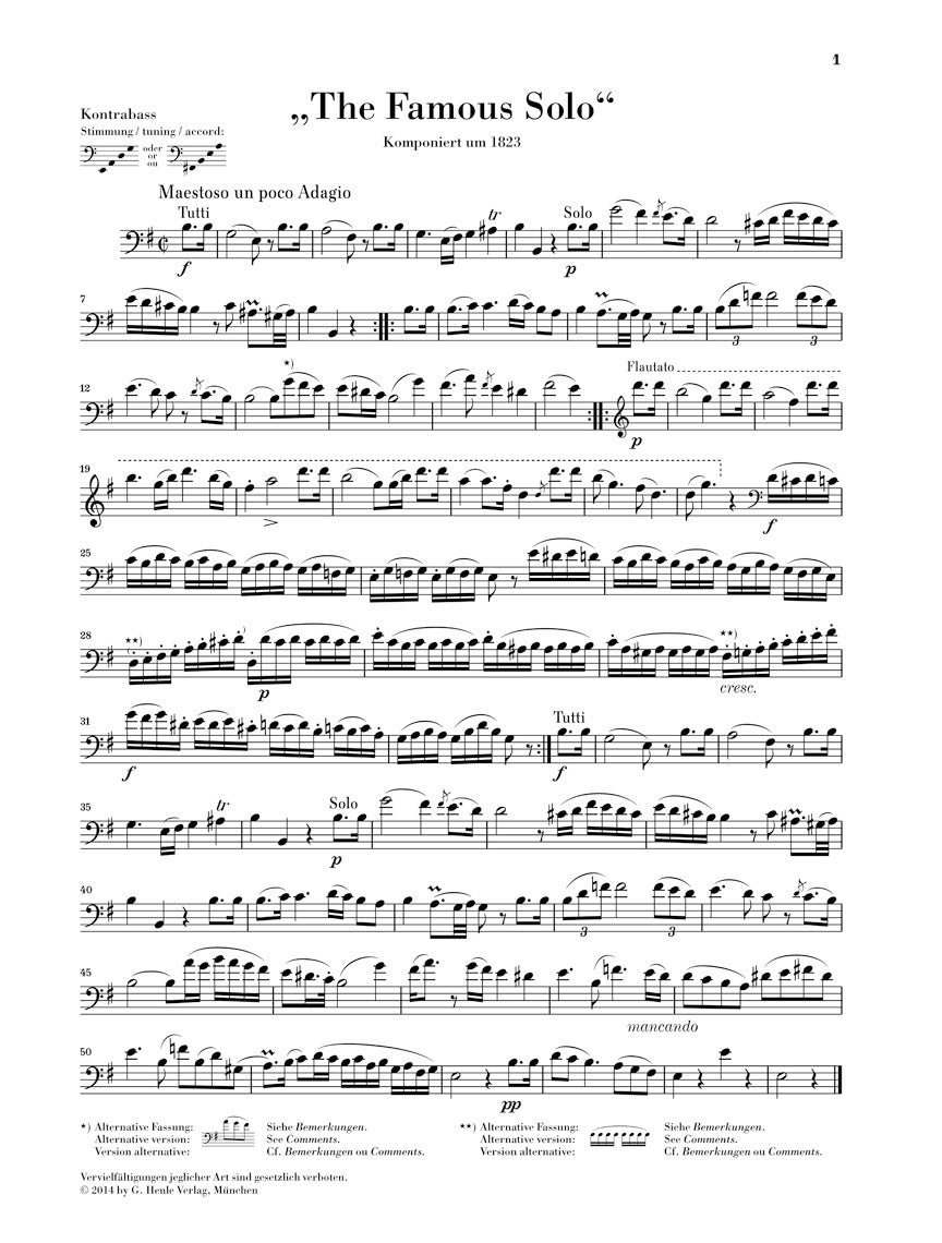 Dragonetti The Famous Solo