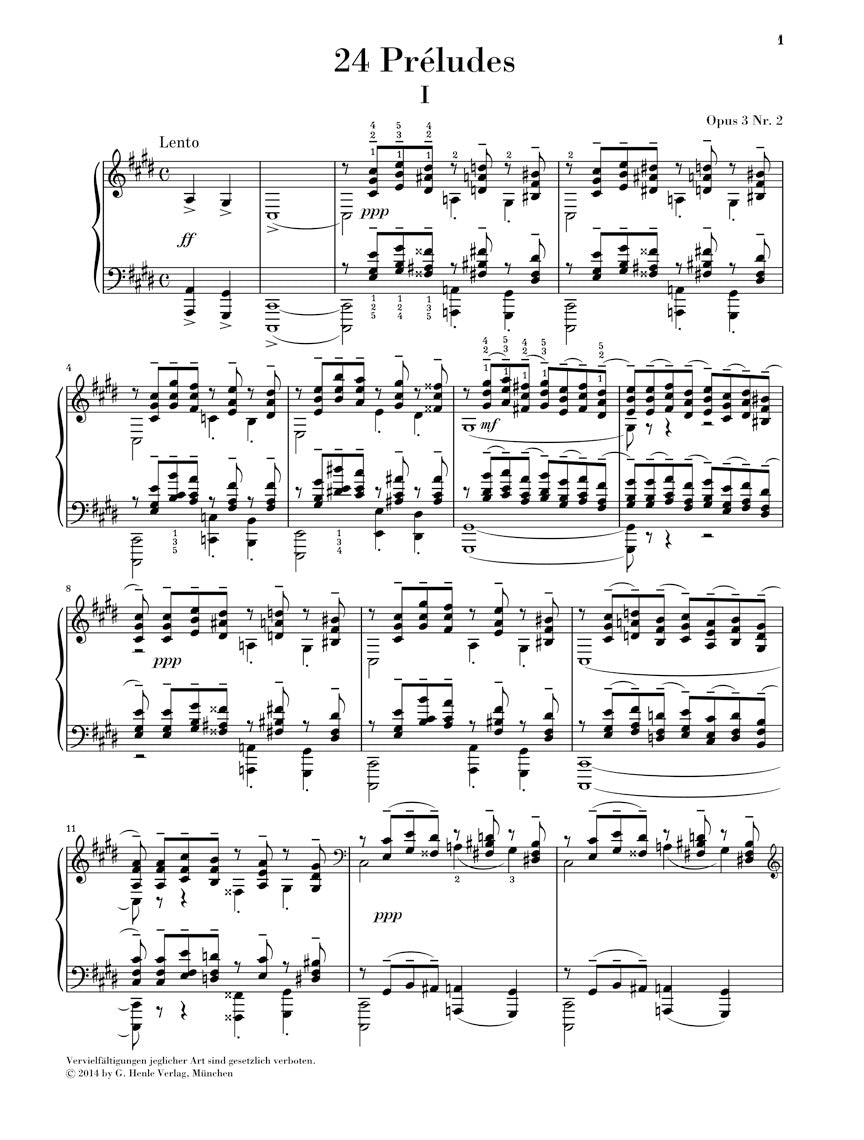 Rachmaninoff 24 Préludes