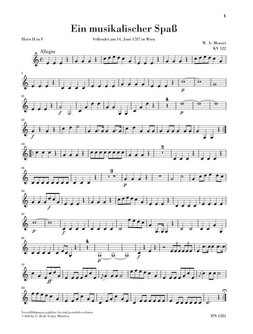 Mozart A Musical Joke K 522