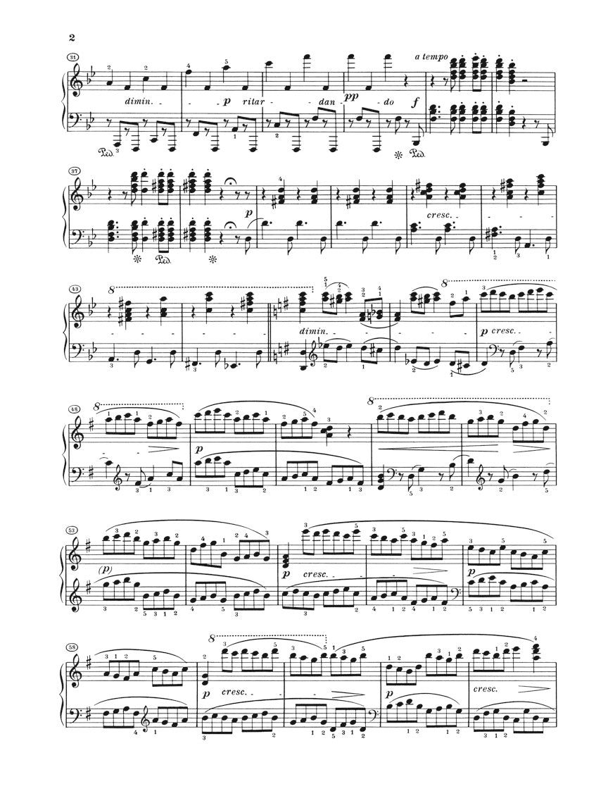 Beethoven Piano Sonata No 29 in B flat major Opus 106 (Hammerklavier)