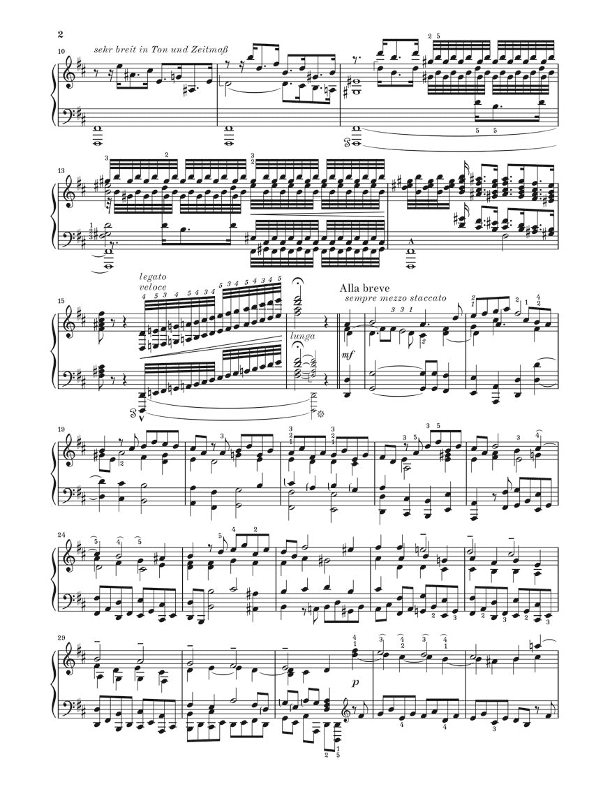 Bach-Busoni Prelude and Fugue in D Major for Organ arranged for piano