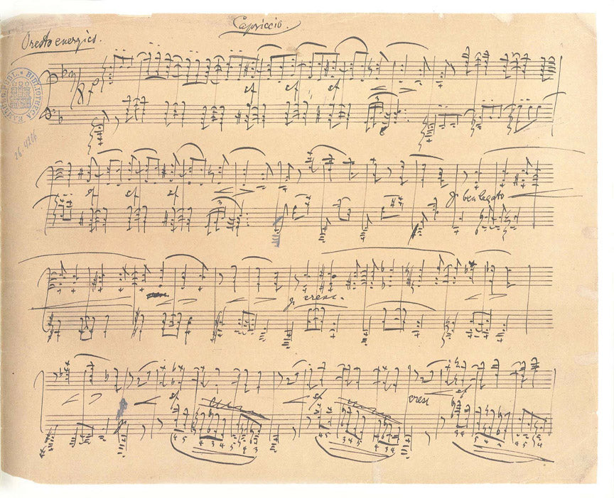 Brahms Fantasies Op. 116 Facsimile