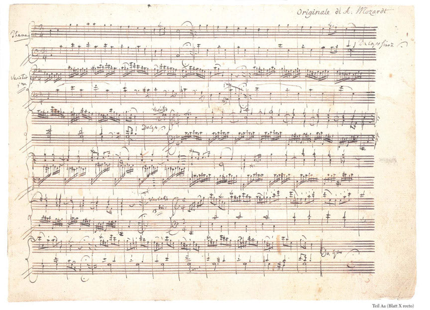 Mozart 12 Variations on Ah, vous direai-je Maman (Twinkle, Twinkle Little Star) K265 (300e)