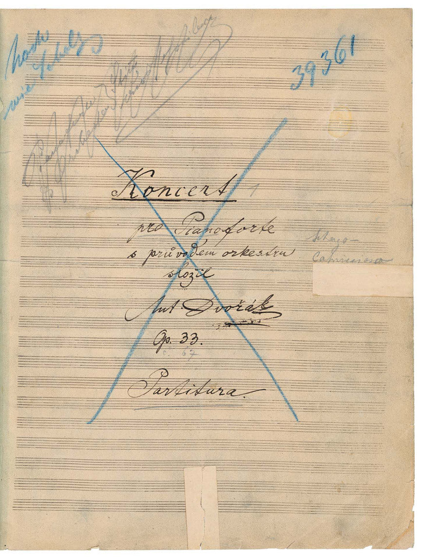 Dvořák: Piano Concerto in G Minor, Op. 33 (Facsimile)