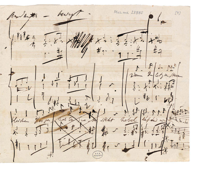 Liszt Wenn Die Letzten Sterne Bleichen-lied for Voice and Piano Op. Post. Facsimile