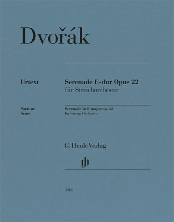 Dvorak: Serenade in E Major, Op. 22 for String Orchestra Full Score