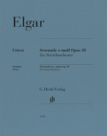 Elgar: Serenade In E Minor, Op. 20 for String Orchestra Full Score
