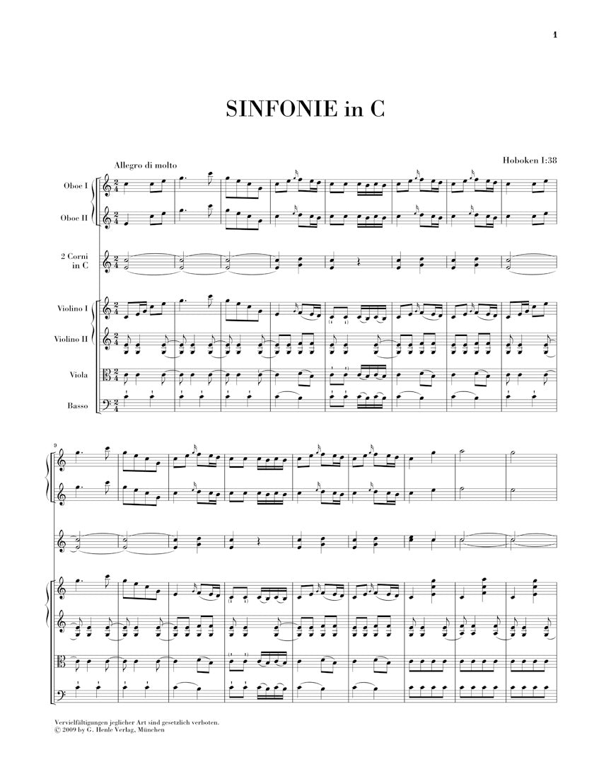 Haydn Sinfonias About 1766-1769 Complete Edition W/ Critical Report, Paperbound