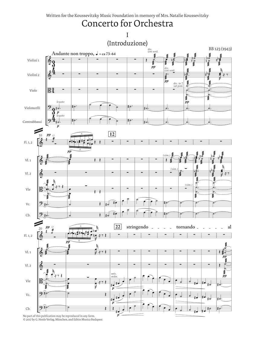 Bartok Concerto for Orchestra Complete Edition with Critical Report Vol. 24 (cloth hardcover)