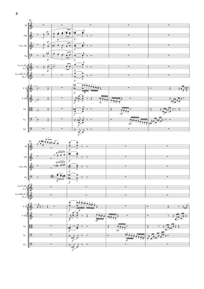 Beethoven Overture No. 1 for the Opera 'Leonore' (1807) Orchestra Study Score