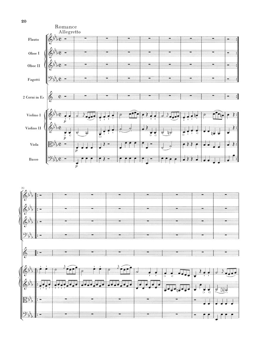 Haydn Symphony B-Flat Major Hob. I:85 (La Reine) Orchestra Study Score
