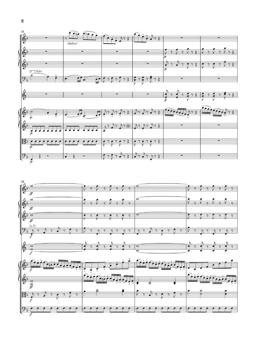 Haydn Symphony F Major Hob. I:89 Orchestra Study Score