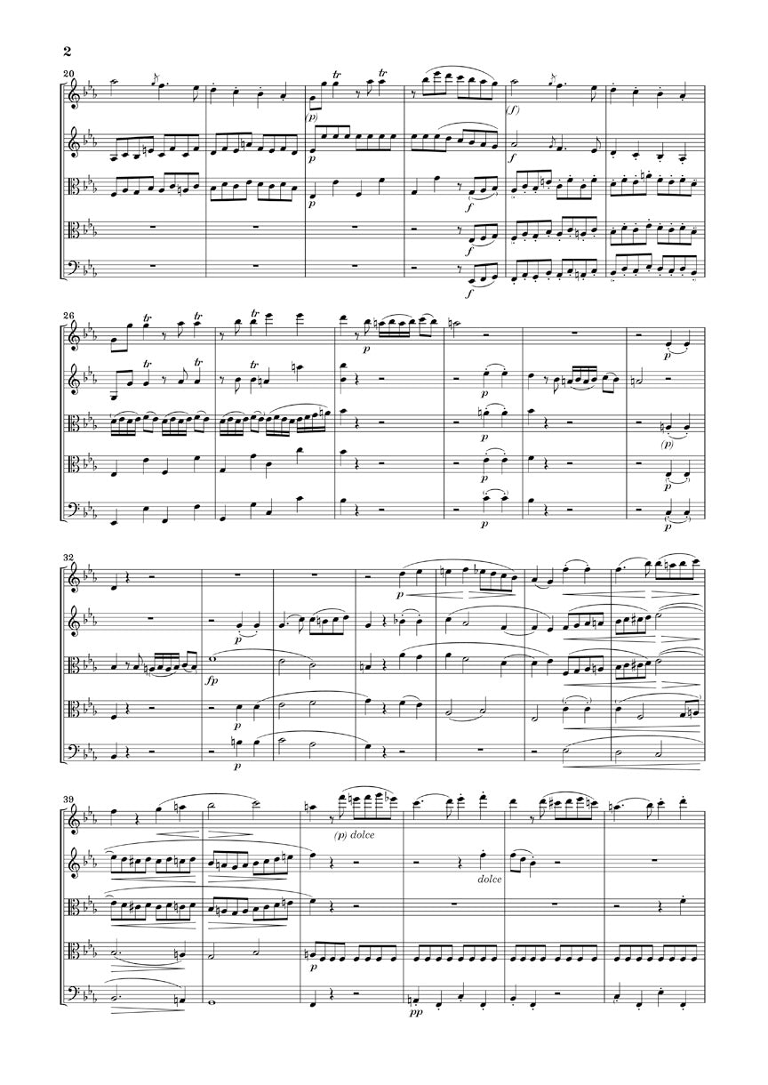 Beethoven String Quintets Study Score