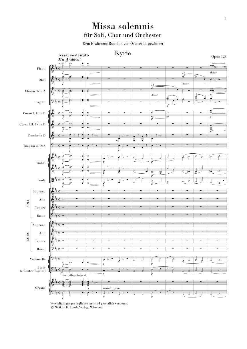 Beethoven Missa Solemnis D Major Op. 123