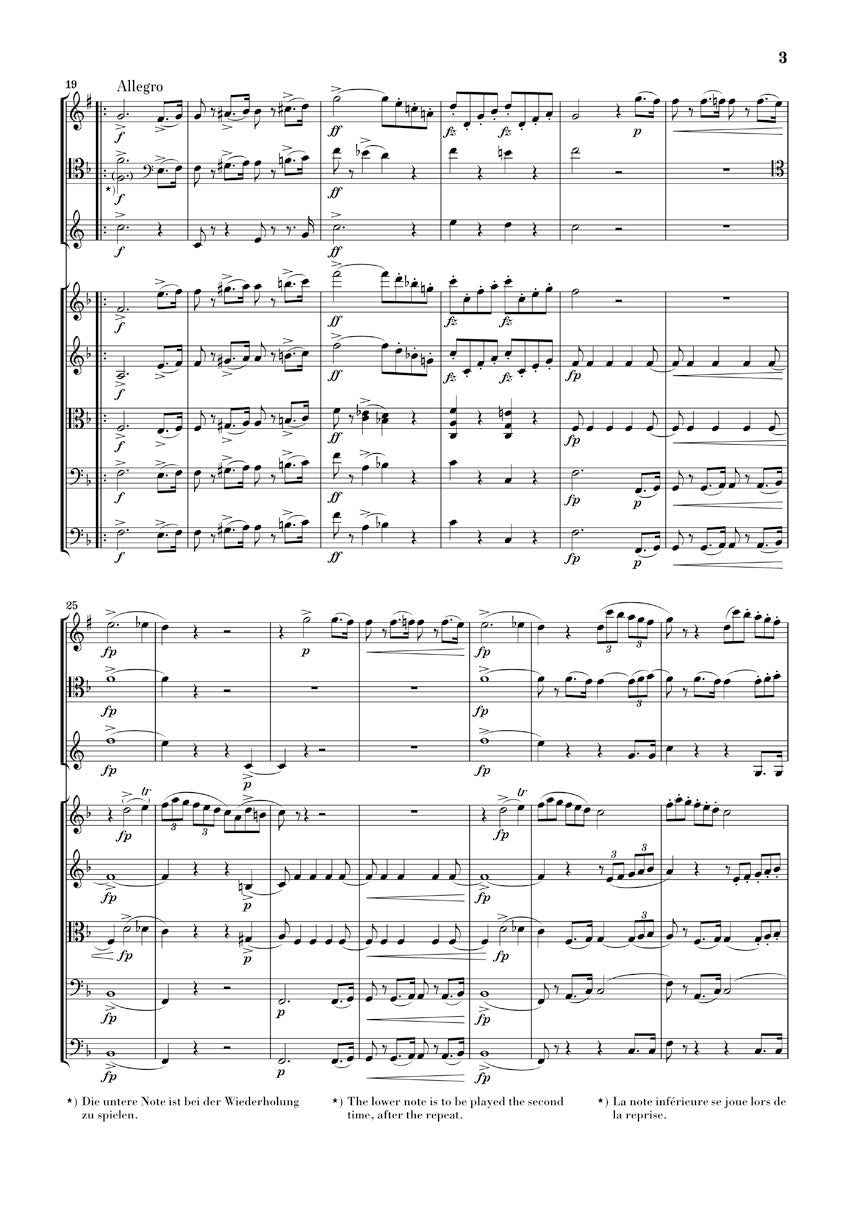 Schubert Octet in F Major D 803 - Study Score