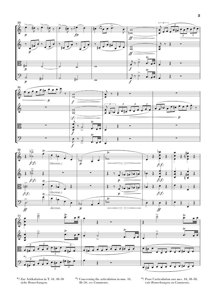 Schubert String Quartet in A minor Opus 29 D 804 (Rosamunde)