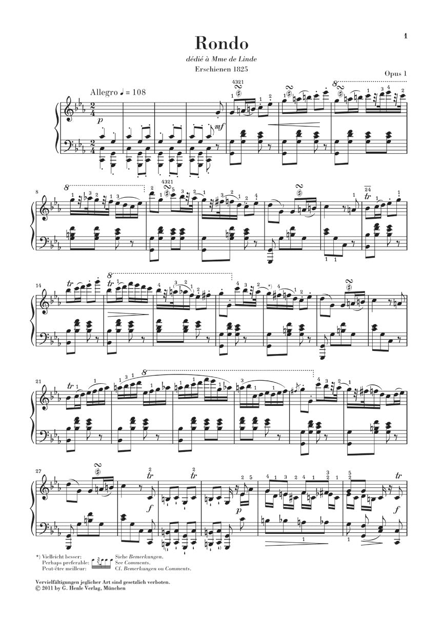 Chopin Rondos - Study Score